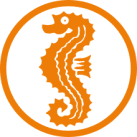 Schul- und Schwimmabzeichen seahorse